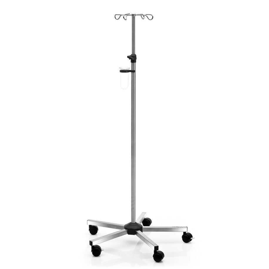 height adjustable inox infusion stand