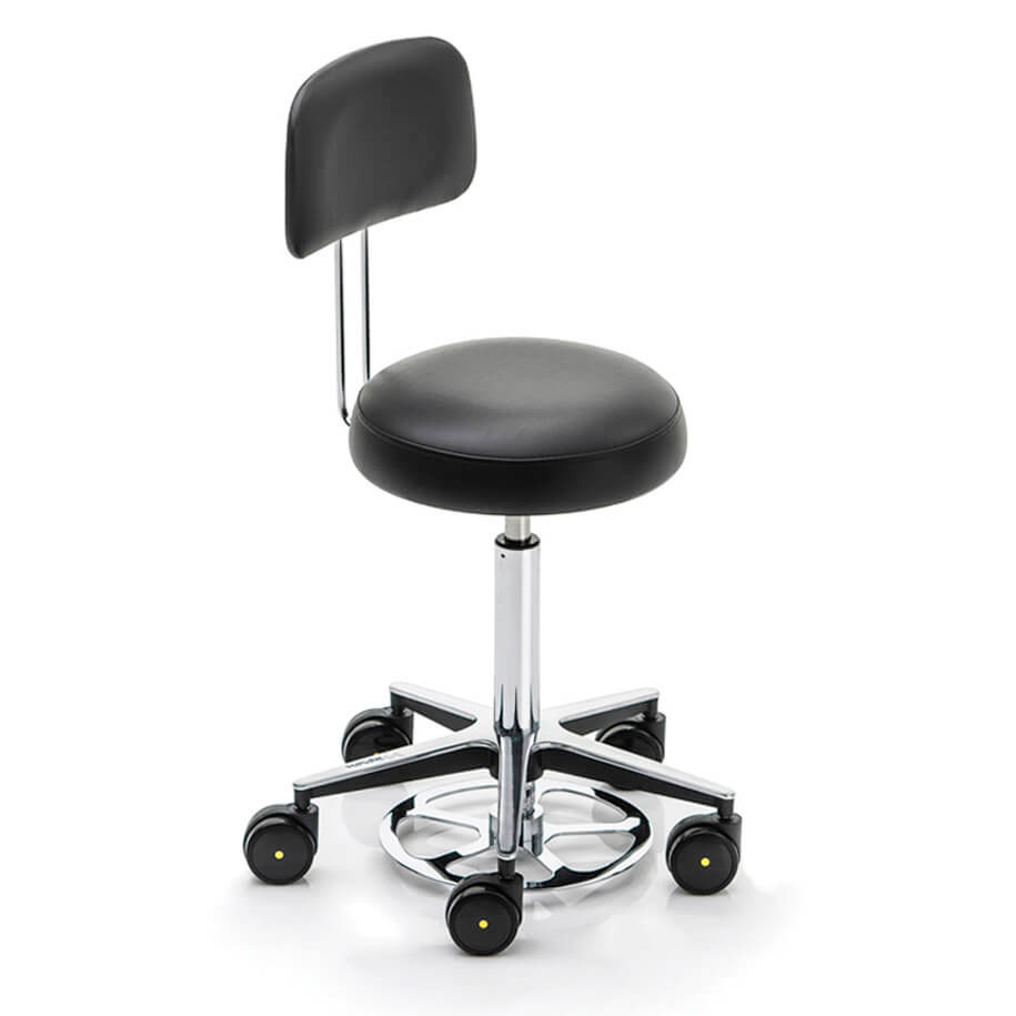 surgeon stool in black color