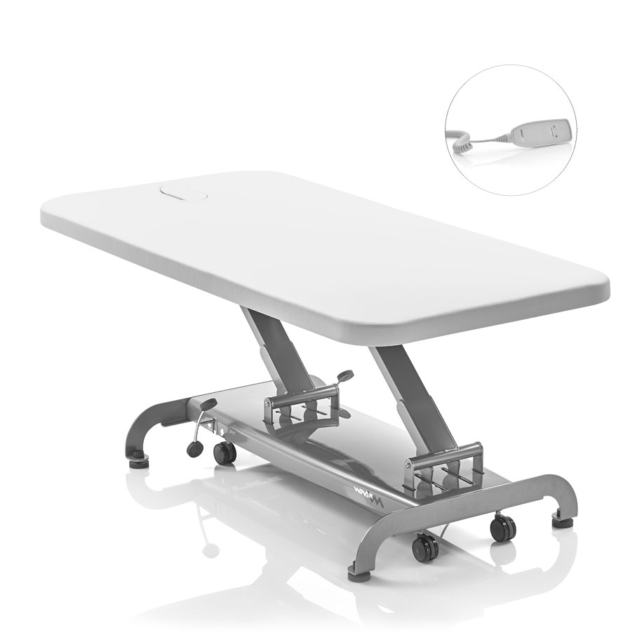 Bobath table with wide lying surface for rehabilitation