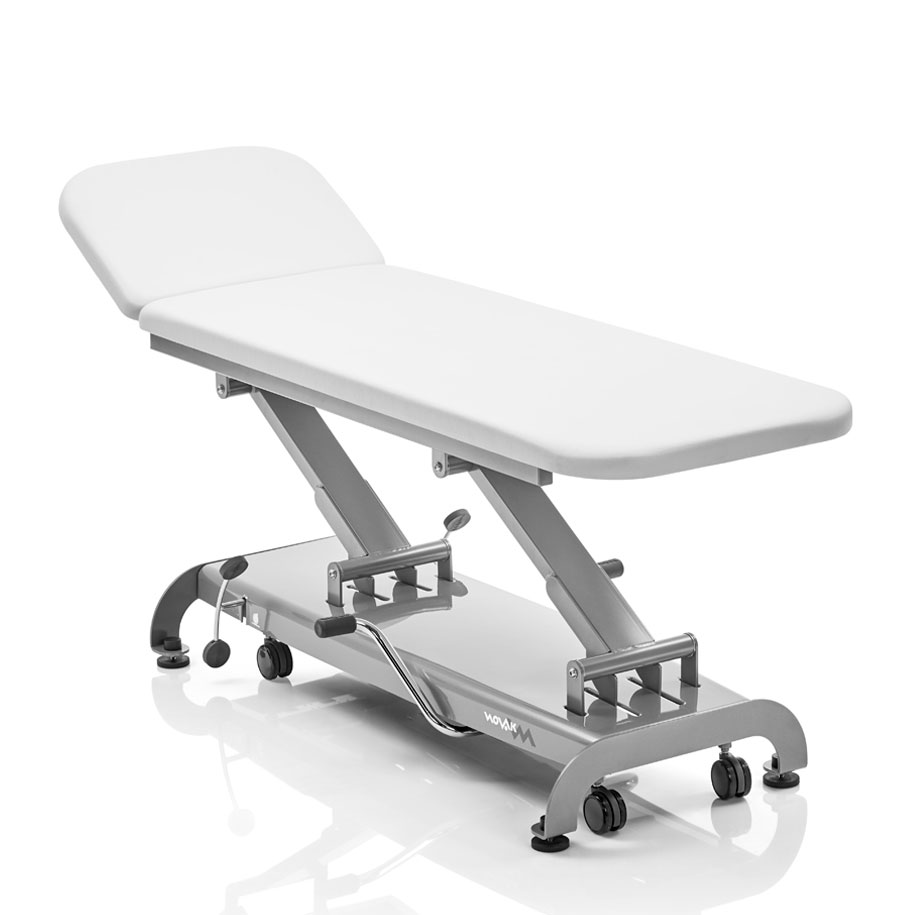hydraulic examination table with adjustable head section