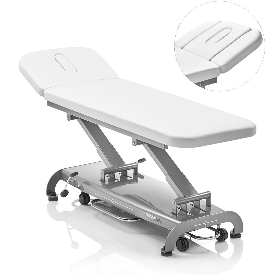 electric two-section massage table