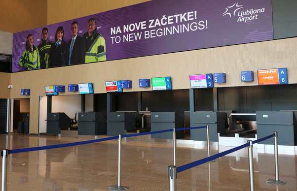 passenger terminal at Ljublajna airport