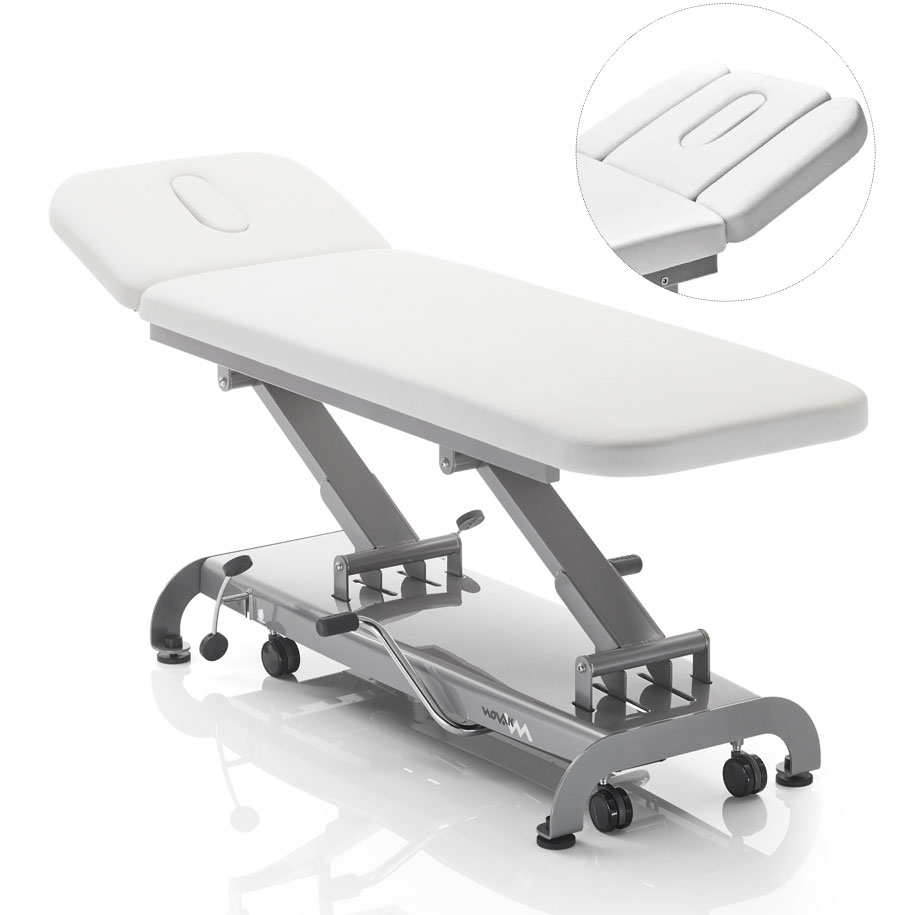 hydraulic two-section massage table