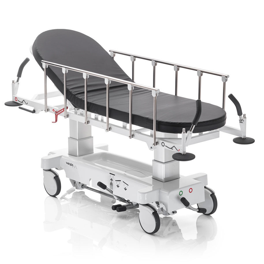 new two-section stretcher X2 with raised head section