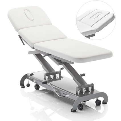 hydraulic therapy table with adjustable sections