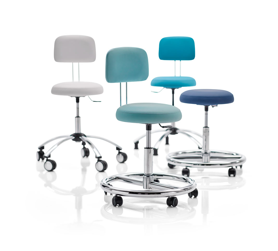 four stools for doctor's office